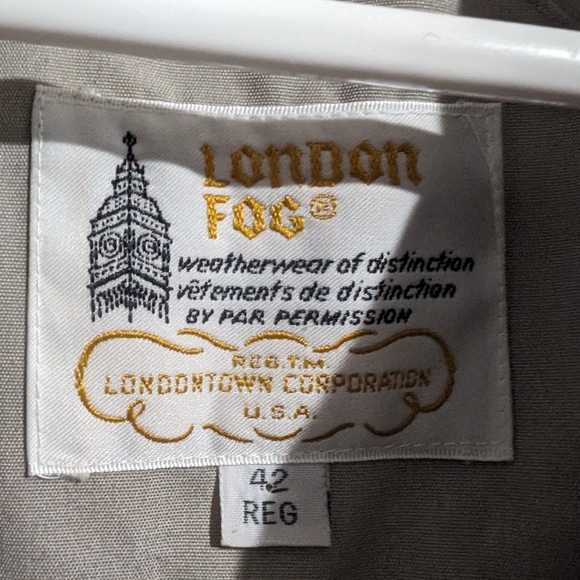 Vintage men's London Fog water repellent coat size 42 reg - Picture 14 of 14